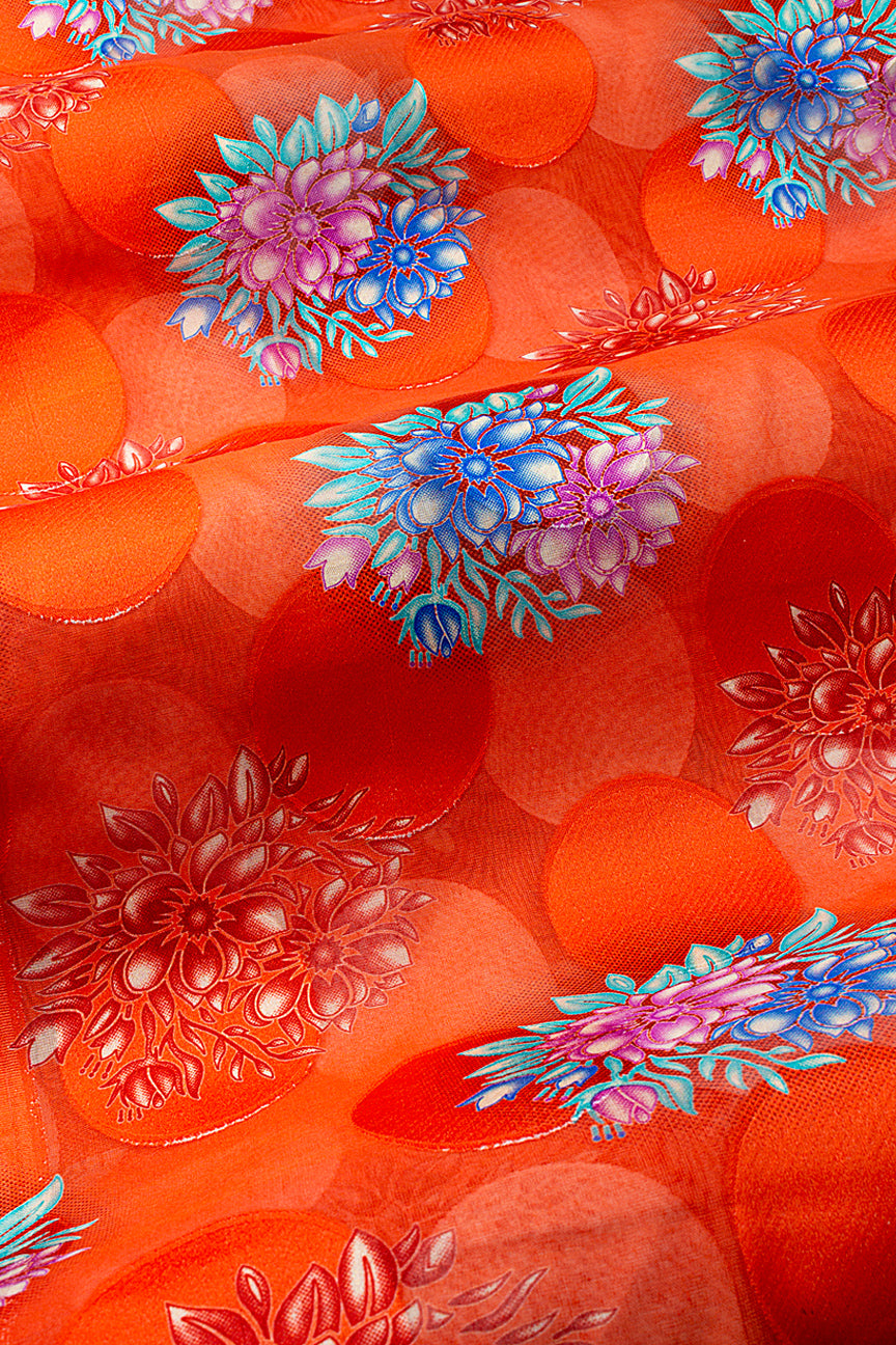 LVJ028-ORA - Ladies' Swiss Voile Jacquard - Orange (5 yards)