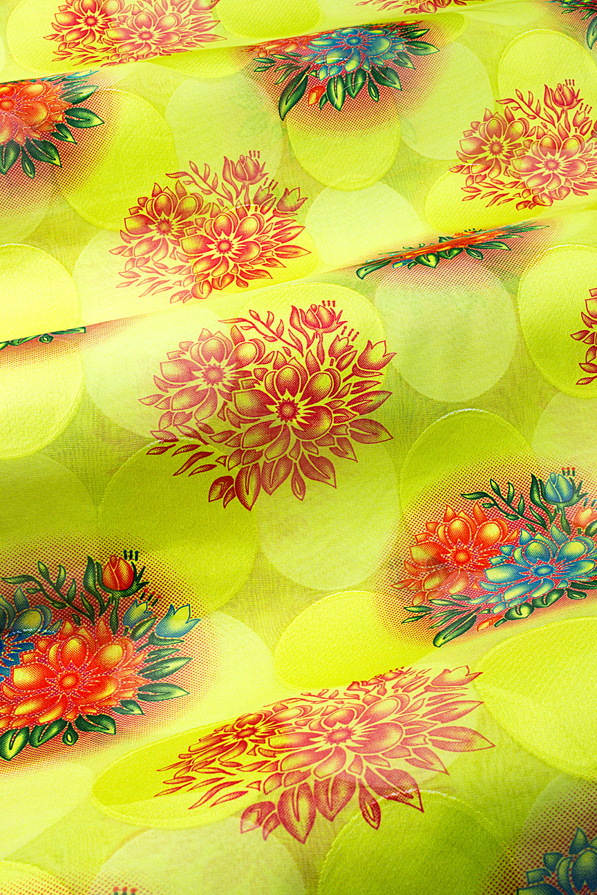 LVJ028-YEL - Ladies' Swiss Voile Jacquard - Yellow (5 yards)