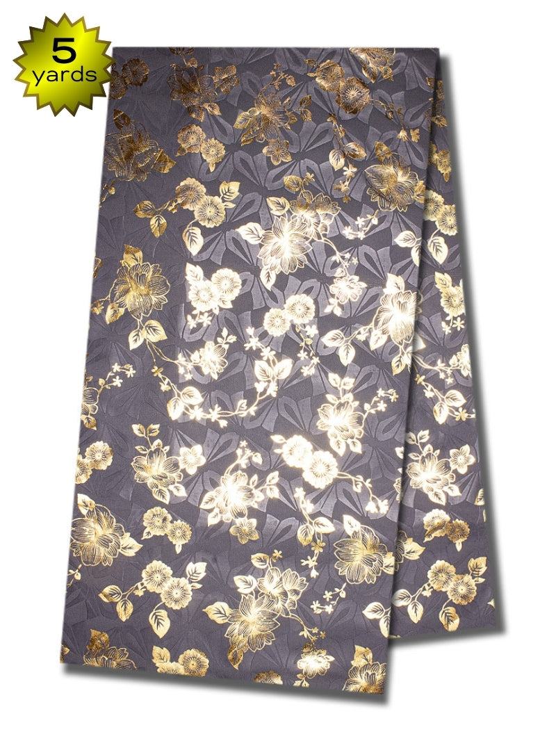 MBZ015 - Metallic Bazin (5 yards)