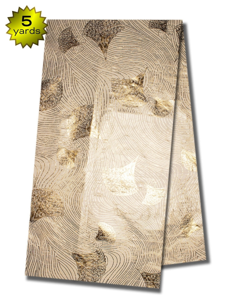 MBZ017 - Metallic Bazin (5 yards)