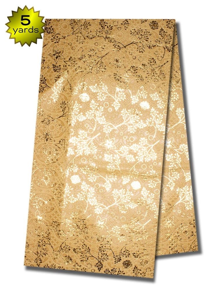 MBZ018 - Metallic Bazin (5 yards)