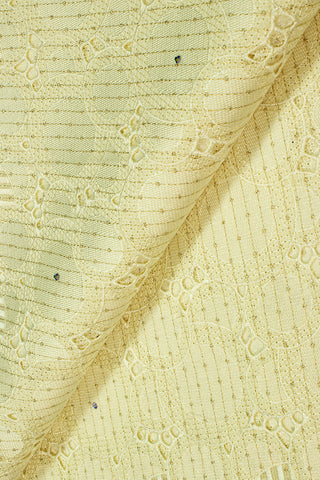 OCL171-CRM - Voile Lace, Made In Austria - Cream & Gold