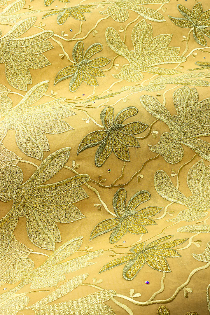 OCL211-GLD - Big Voile Lace, Made In Austria - Gold