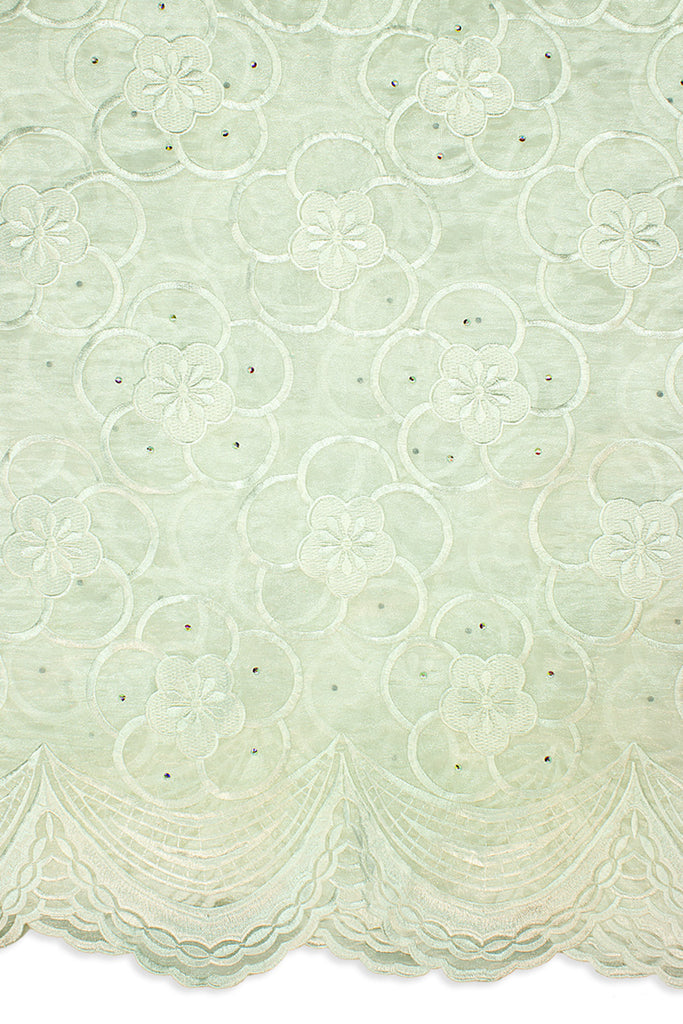 ORG001-WHT - Double Organza Lace - White