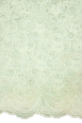 ORG001-WHT - Double Organza Lace - White