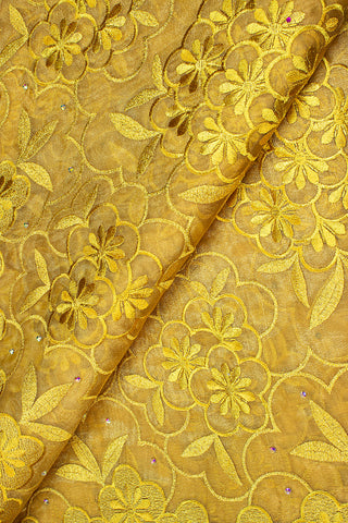 ORG003-GLD - Double Organza Lace - Gold