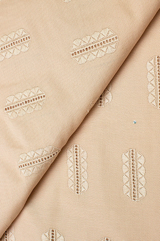 PQL004-BGE - High Quality Pique Cotton Lace - Beige