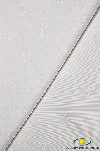 PQV003-WHT - Pique Voile - White (5 yards)