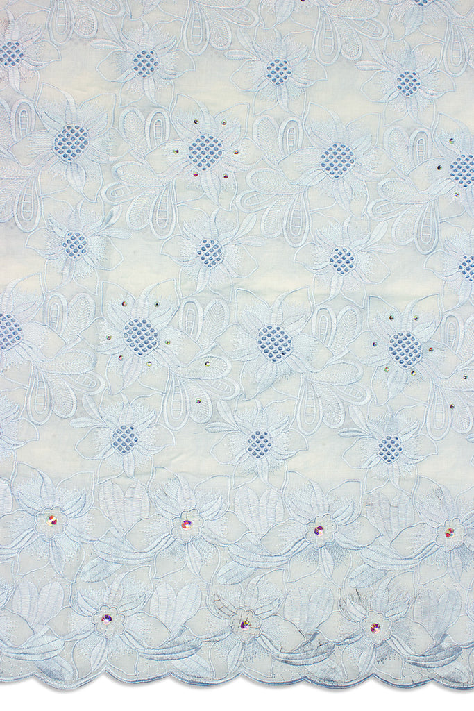 PSL040-ICE - Premier Swiss Voile Lace - White & Ice