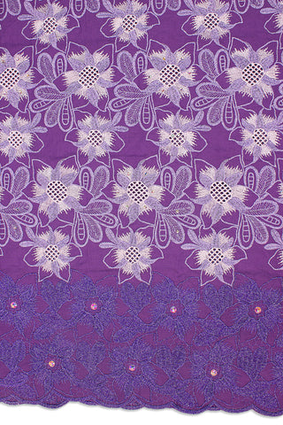 PSL040-PUR - Premier Swiss Voile Lace - Purple & Lilac