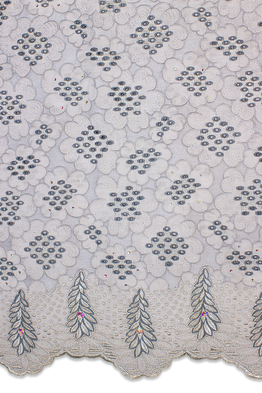 PSL047-GRY - Premier Swiss Voile Lace - Grey