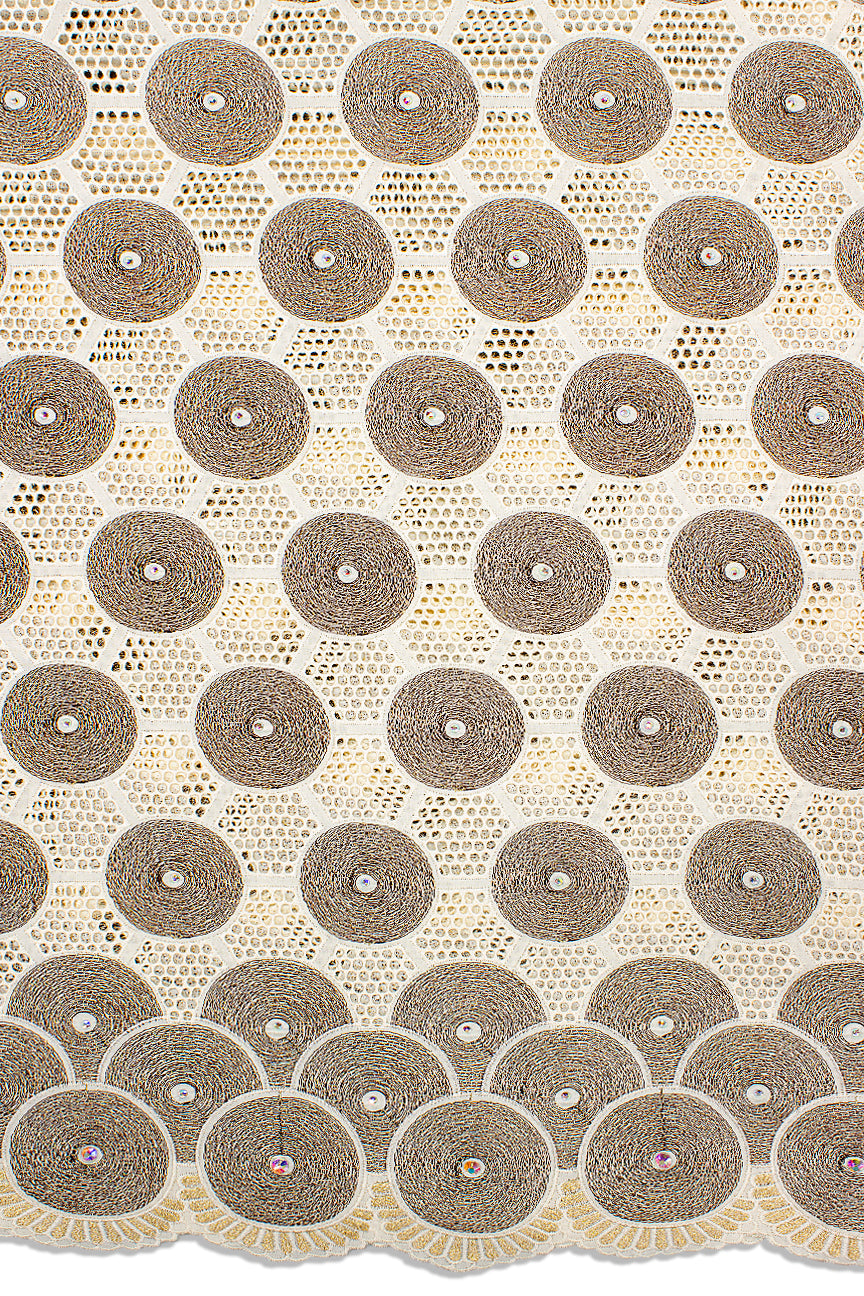 PSL057-CRM - Premier Swiss Voile Lace - Cream