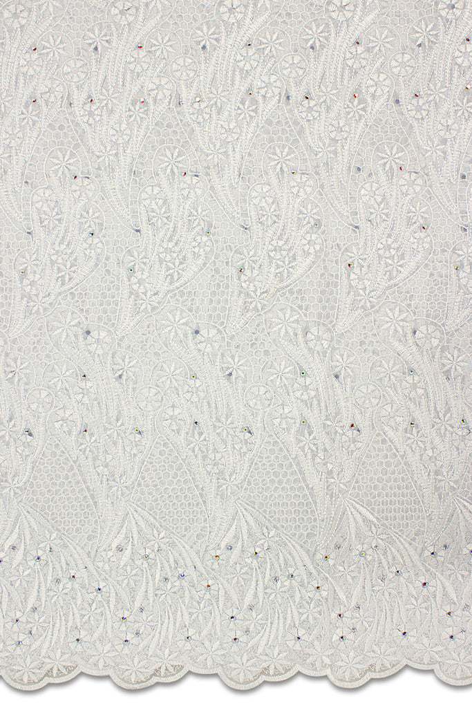 PSL066-WHT - Premier Swiss Net Lace - White
