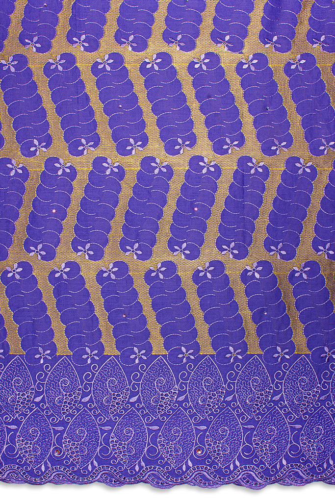 PSL076-LAV - Premier Swiss Voile Lace - Lavender & Gold