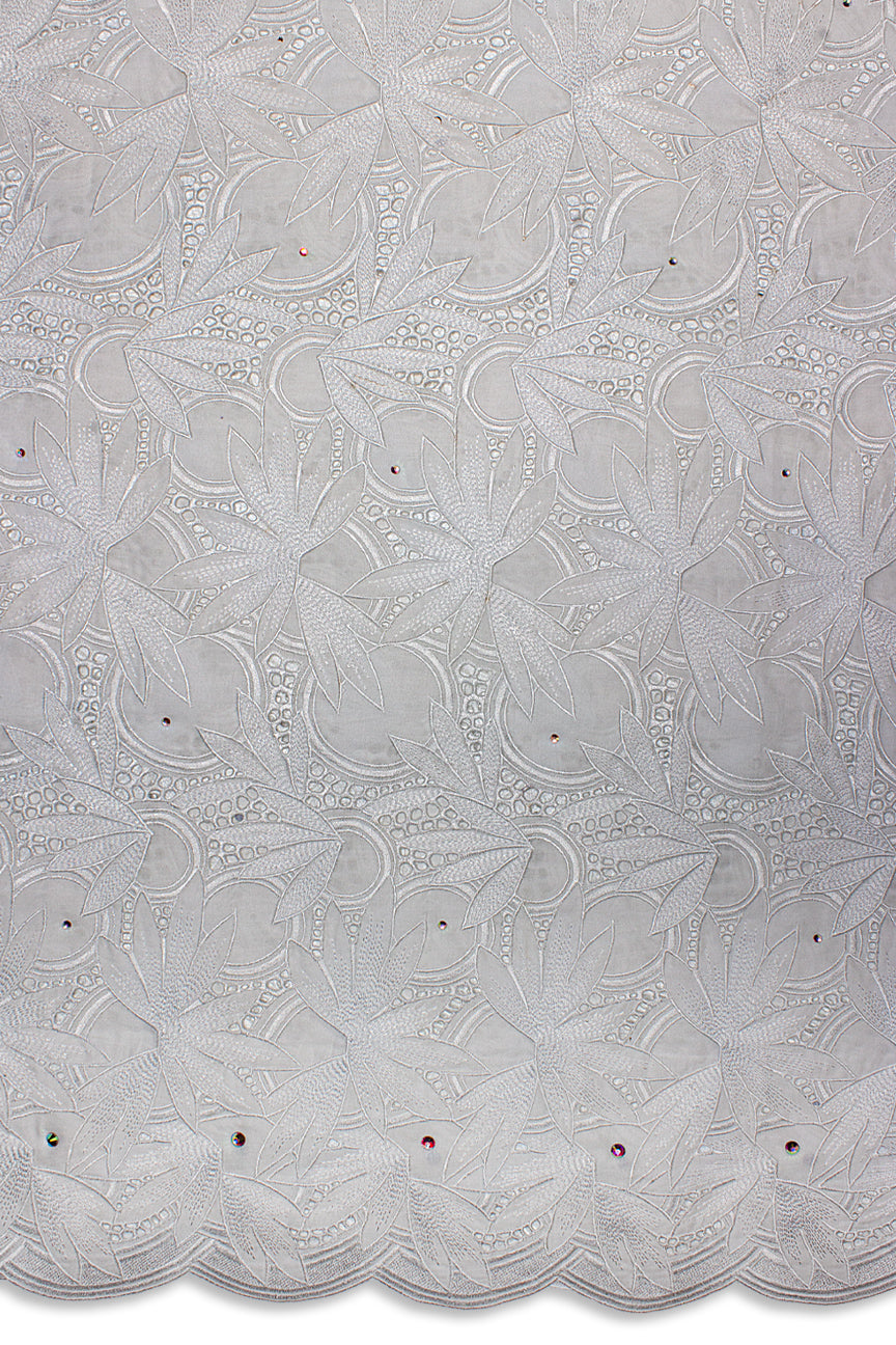 PSL077-WHT - Premier Swiss Voile Lace - White