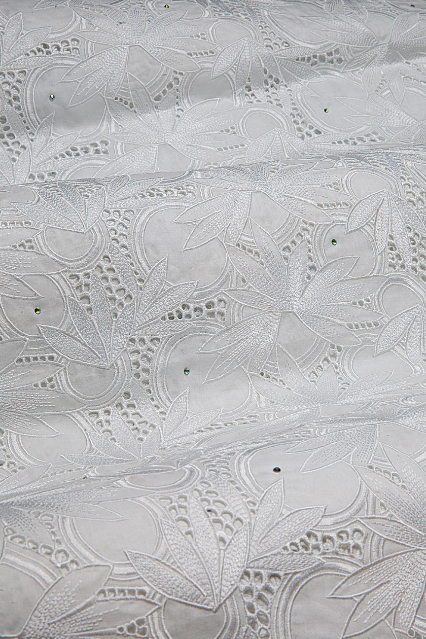 PSL077-WHT - Premier Swiss Voile Lace - White