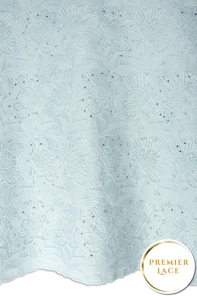 PSL082-WHT - Premier Swiss Net Lace - White