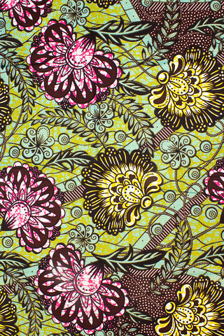 QWG037 - Top Quality Glitter Wax Print