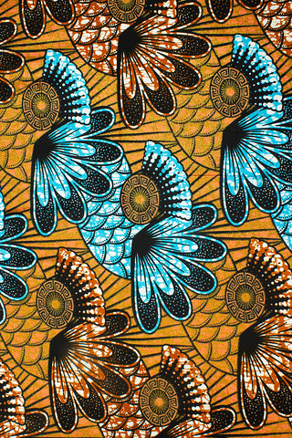 QWG041 - Top Quality Glitter Wax Print