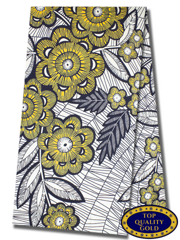 QWG046 - Top Quality Gold Wax Print