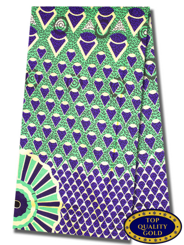 QWG047 - Top Quality Gold Wax Print