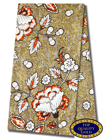 QWG048 - Top Quality Gold Wax Print