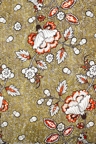 QWG048 - Top Quality Gold Wax Print