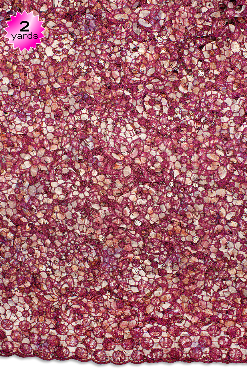 RMT413 - Big Sequined Lace (2 yards)