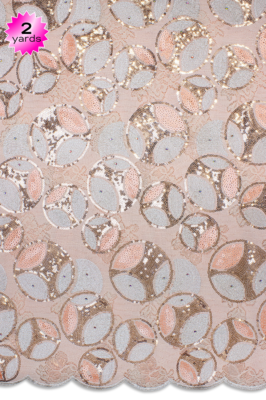 RMT428 - Big Sequined Lace (2 yards)
