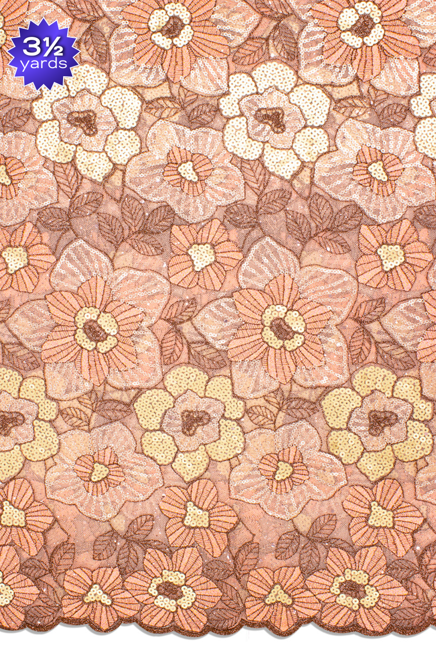 RMT442 - Big Sequined Lace (3½ yards)
