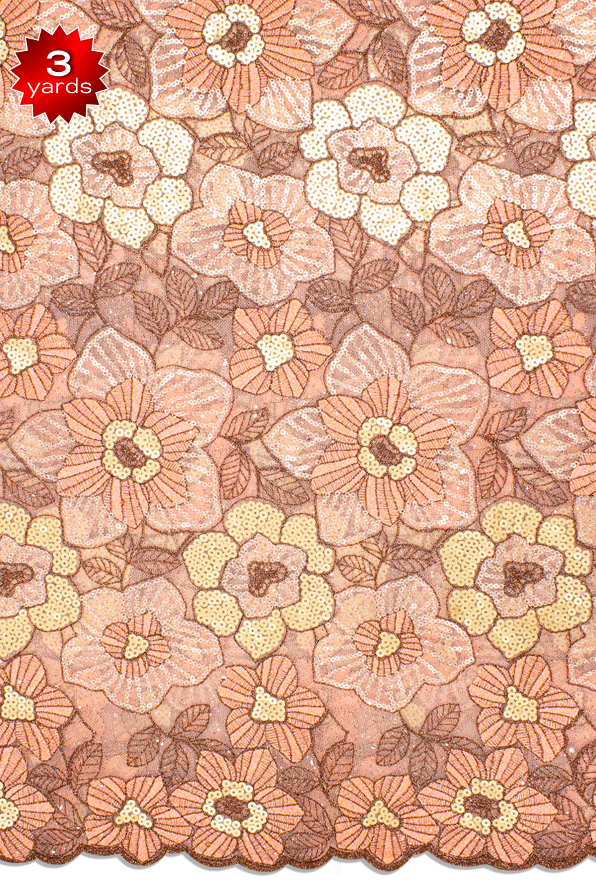 RMT443 - Big Sequined Lace (3 yards)