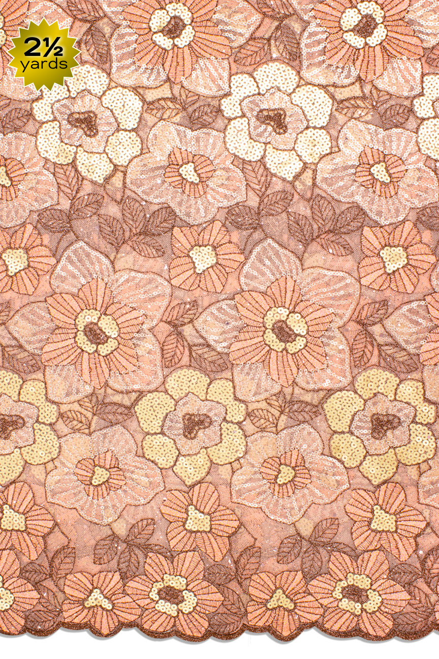 RMT445 - Big Sequined Lace (2½ yards)