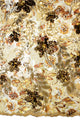 SQL068-GLD - Sequined Metallic Net Lace - Gold & Metallic Gold, Silver