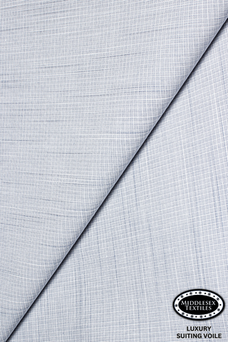 STV049-PBL - Middlesex Luxury Suiting Voile - Pale Slate Blue (5 yards)
