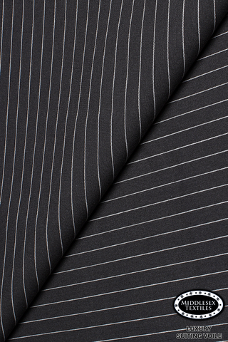 STV053-BKW - Middlesex Luxury Suiting Voile - Black & White (5 yards)