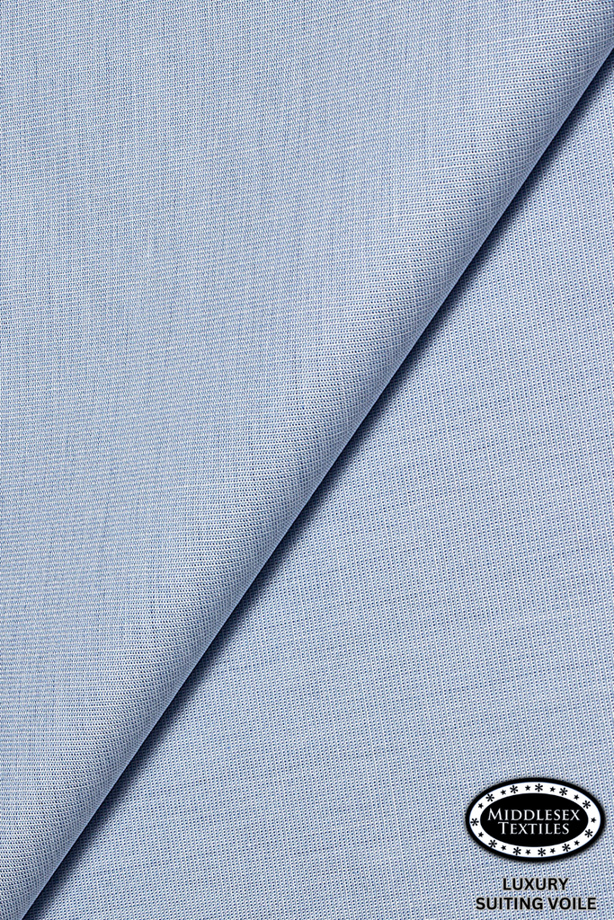 STV054-SKB - Middlesex Luxury Suiting Voile - Sky Blue (5 yards)