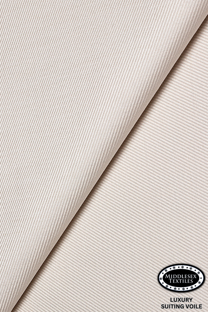 STV058-IVO - Middlesex Luxury Suiting Voile - Ivory (5 yards)