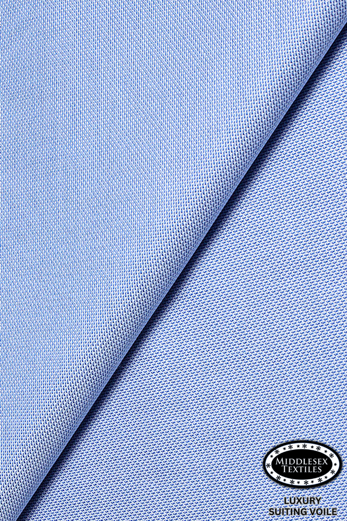 STV061-SKB - Middlesex Luxury Suiting Voile - Sky Blue (5 yards)
