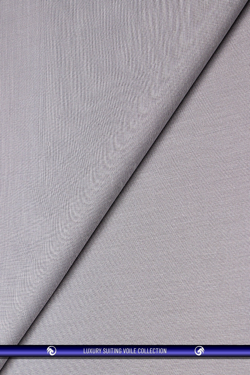 STV063-ASH - Luxury Suiting Voile - Ash Grey (5 yards)