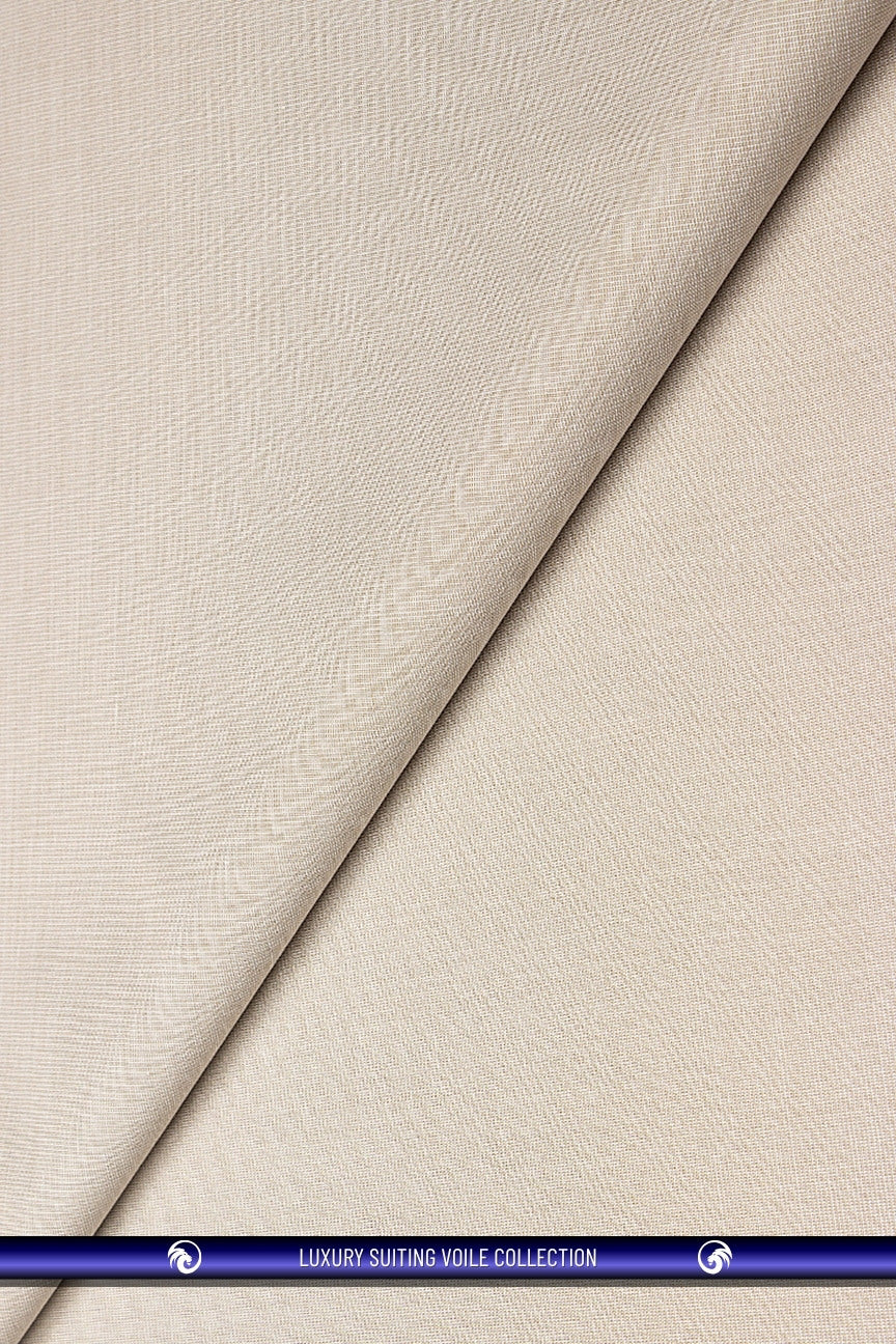 STV063-BGE - Luxury Suiting Voile - Beige (5 yards)