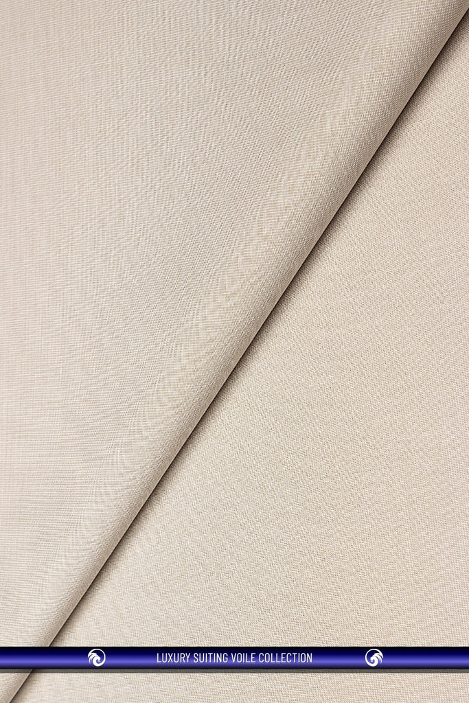 STV063-BGE - Luxury Suiting Voile - Beige (5 yards)