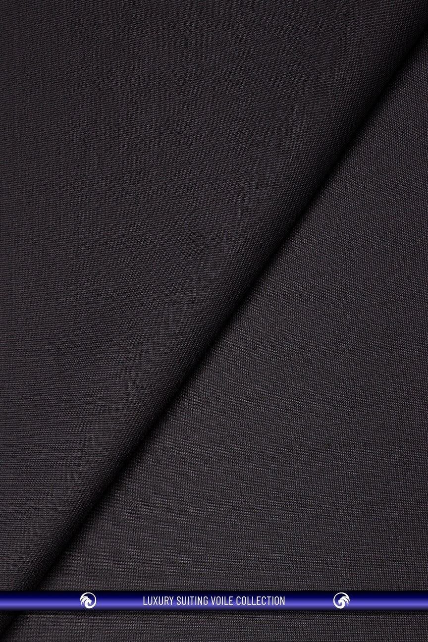 STV063-DGY - Luxury Suiting Voile - Dark Grey (5 yards)