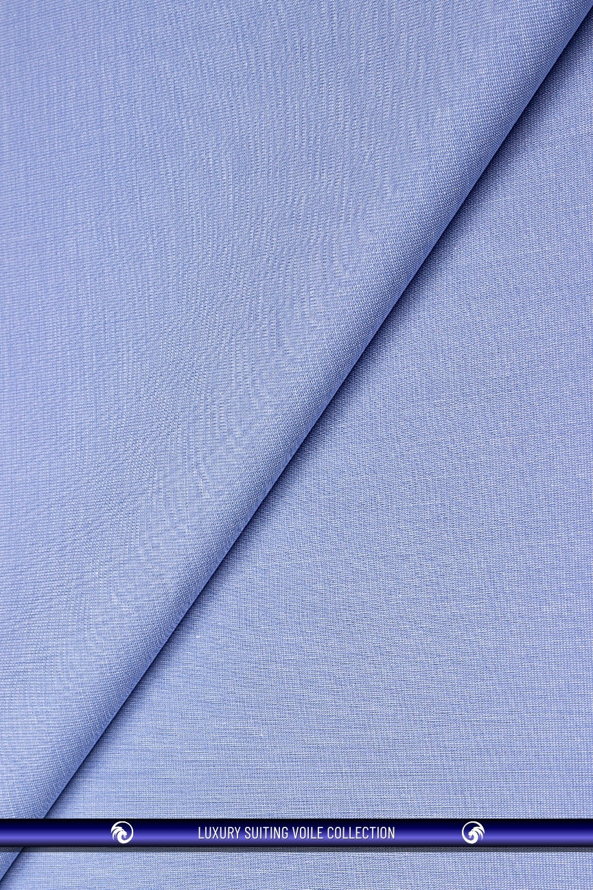 STV063-LBL - Luxury Suiting Voile - Light Blue (5 yards)