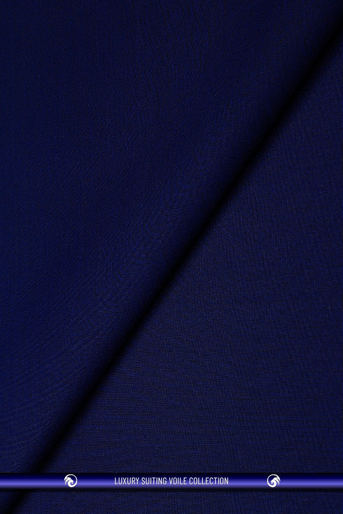 STV063-MDB - Luxury Suiting Voile - Midnight Blue (5 yards)