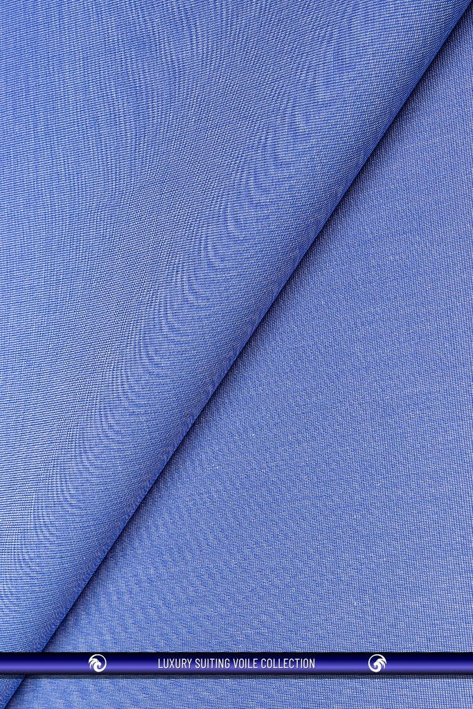 STV063-SBL - Luxury Suiting Voile - Sea Blue (5 yards)