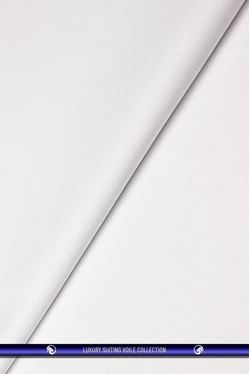 STV063-WHT - Luxury Suiting Voile - White (5 yards)