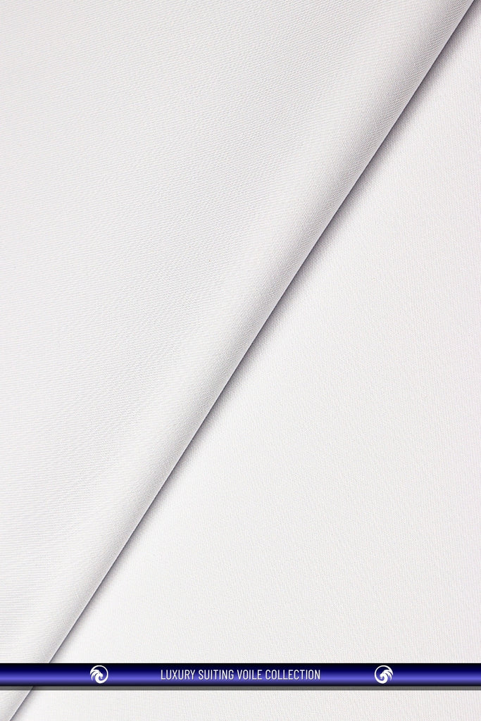 STV063-WHT - Luxury Suiting Voile - White (5 yards)