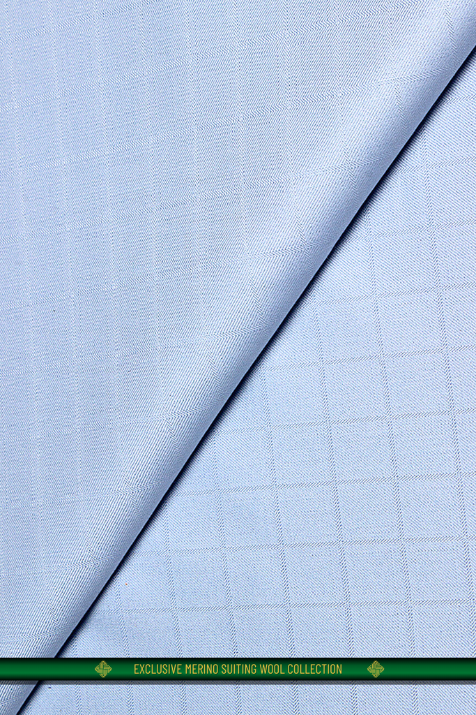 SWL001-BLU - Light Suiting Wool - Pale Blue