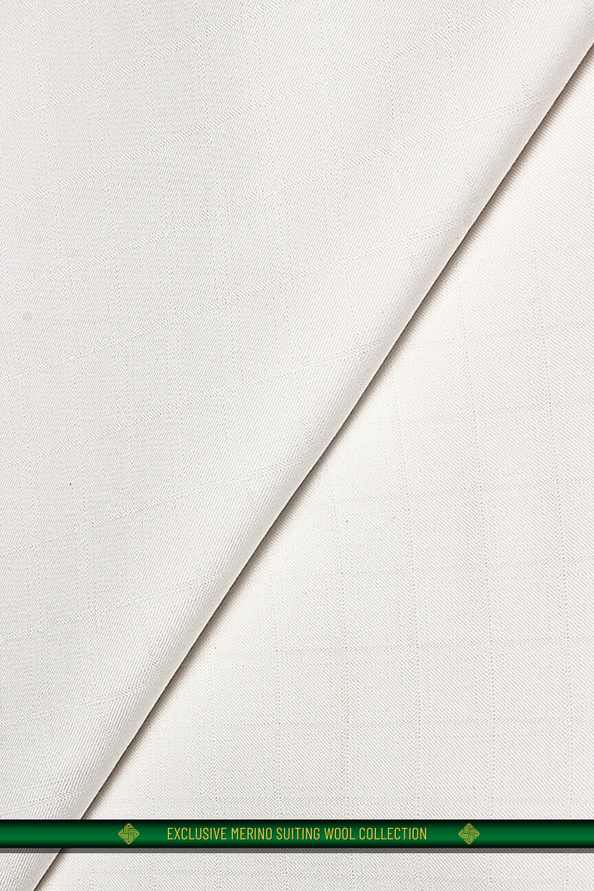 SWL001-WHT - Light Suiting Wool - White