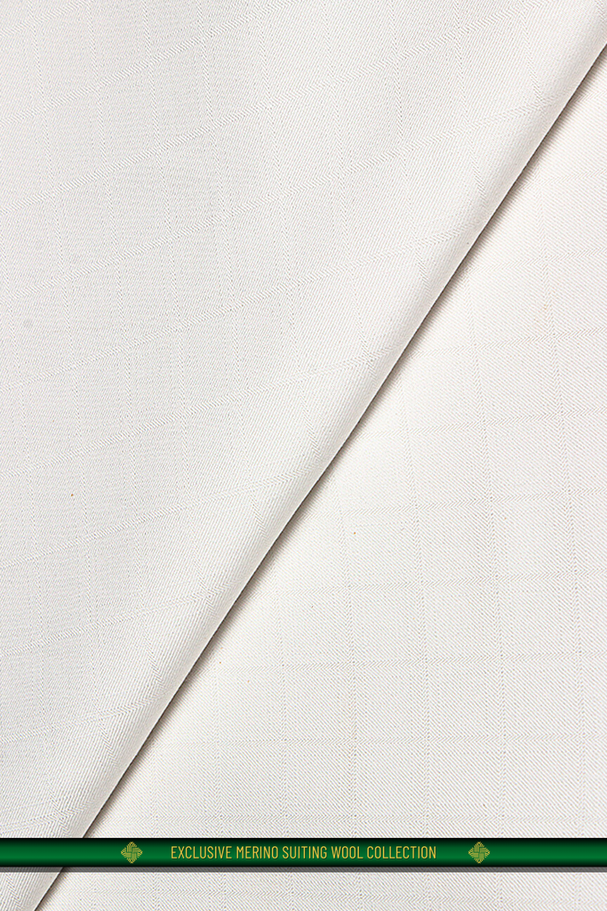 SWL001-WHT - Light Suiting Wool - White